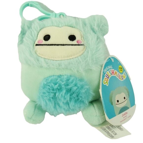Joelle the Bigfoot Teal Squishmallow Clip On with Tag - Picture 1 of 5
